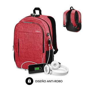 Subblim Mochila Urban Lock System - Sinónimo de Seguridad - Excelente capacidad organizativa - Conector USB para Powerbank - Diseño resistente - Corre