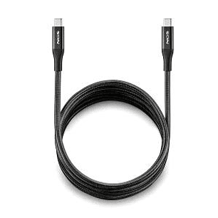 NGS Cable 2.0 USB-C Macho a USB-C Macho - Carga Ultrarapida hasta 240W - Longitud 2m - Color Negro