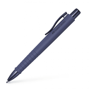 Faber-Castell Poly Ball Urban Limited Edition Boligrafo Retractil XB - Forma Triangular Ergonomica - Suave al Tacto - Color Azul Anochecer