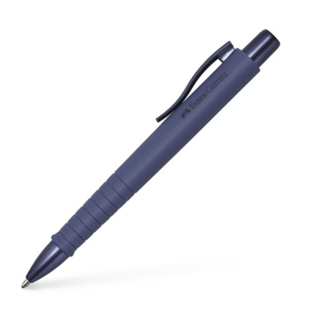 Faber-Castell Poly Ball Urban Limited Edition Boligrafo Retractil XB - Forma Triangular Ergonomica - Suave al Tacto - Color Azul Anochecer 1