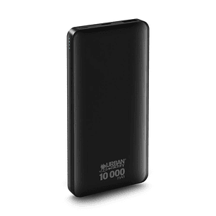 Urban Factory Juicee Max Powerbank 10000mAh - Entrada USB-C - Salida USB-C y USB-A - Color Negro