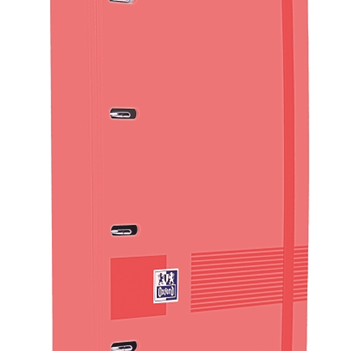 Oxford Europeanbinder Live & Go A4+ Carpeta Tamaño A4+ con Recambio de 100 Hojas Cuadricula 5x5mm - Tapa de Plastico Polyfoam - Cierre con Goma - Colo 1