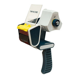 Apli Dispensador de Precinto - para Rollo Normal y Compacto - Facil de Usar y Cargar - Resistente y Duradero - Blanco