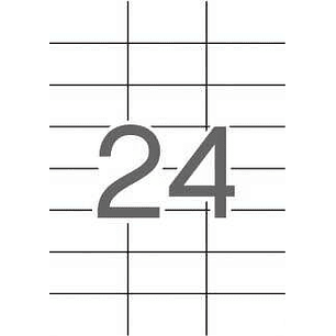 Apli Etiquetas Translucidas Resistentes Intemperie 70.0 x 37.0mm 20 Hojas