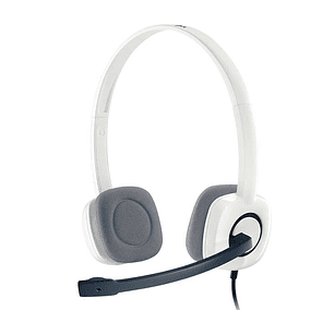 Logitech H150 Auriculares con Microfono - Microfono Plegable - Diadema Ajustable - Almohadillas Acolchadas - Controles en Cable - Cable de 1.80m - Col