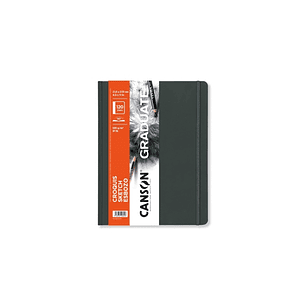 Canson Graduate Sketch Cuaderno con 60 Hojas - 21.6x27.9cm - 120g - Grano Fino - Tapa Dura - Color Blanco