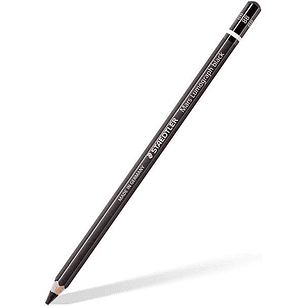 Staedtler Mars Lumograph Black Artist Pencil 100B Lapiz de Grafito - Mina 8B - Resistencia a la Rotura - Madera de Bosques Sostenibles