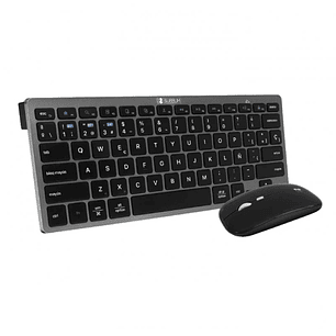 Subblim Combo Multidispositivo - Teclado y Ratón - Tecnología inalámbrica Bluetooth y radiofrecuencia 2.4G - Ratón con batería recargable y 3 niveles 