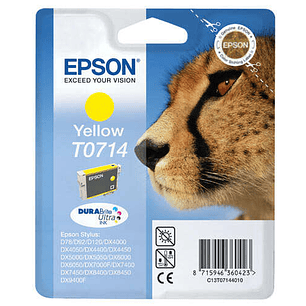 Epson T0714 Amarillo Cartucho de Tinta Original - C13T07144012