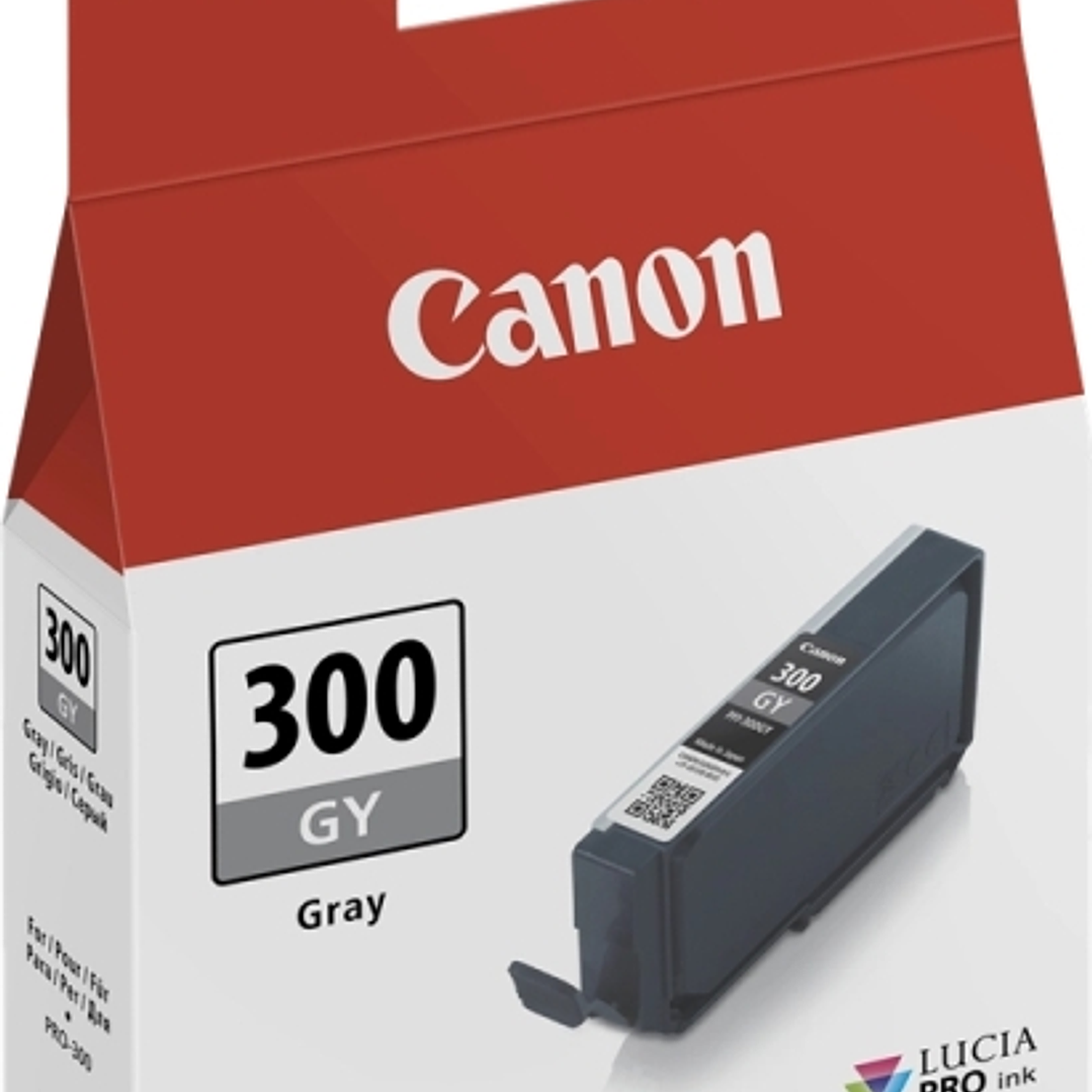 Canon PFI300 Gris Cartucho de Tinta Original - 4200C001/PFI300GY 1