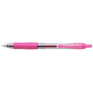 Pilot Boligrafo de Gel G2 Rollerball Retractil - Recargable - Punta de Bola Redonda 0.7mm - Trazo 0.32mm - Grip Ergonomico - Color Rosa