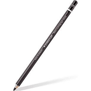 Staedtler Mars Lumograph Black Artist Pencil 100B Lapiz de Grafito - Mina 4B - Resistencia a la Rotura - Madera de Bosques Sostenibles