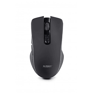 Urban Factory Onlee Raton Bluetooth 2.4Ghz - 1000-2400dpi - Bateria Recargable de 280mAh - 6 Botones - Uso Ambidiestro - Color Negro