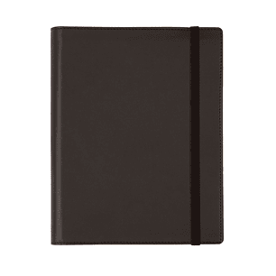 Finocam Duoband Agenda con Bloc de Notas - Anual 2026 - Formato E10 - 168x15x226mm - Semana Vista Horizontal - Color Negro