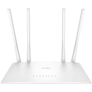Cudy WR1200 Smart Router WiFi AC1200 Doble Banda - 1x Puerto Wan 100/10 Mbps y 4x Puertos Lan 100/10 Mbps - 4 Antenas Externas
