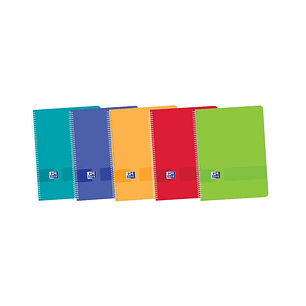 Oxford Live & Go Europeanbook A4+ - Tapa de Plastico - 1 Linea 2 Margenes - 80 Hojas - Colores Surtidos