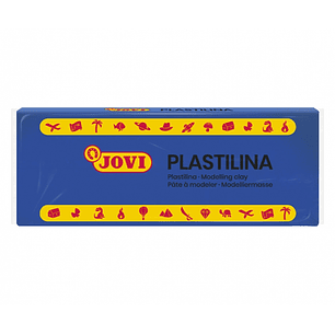 Jovi Caja de 15 Pastillas de Plastilina 150gr - Mezclables - No Se Seca - Facil de Moldear - Color Azul Oscuro