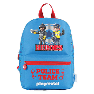 Dohe Playmobil Heroes Mochila Infantil - Tirantes Anchos Reforzados - Amplio Compartimento Principal con Cremallera - Bolsillo Interior y Delantero co