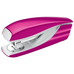 Petrus 635 WOW Grapadora Metalica + Caja de 200 Grapas - Hasta 30 Hojas - Extraegrapas Integrado - Grapado Cerrado, Abierto y Clavado - Color Fucsia M