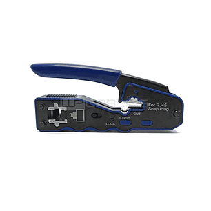 WP Crimpadora para RJ45 con Pelacables - Color Negro y Azul