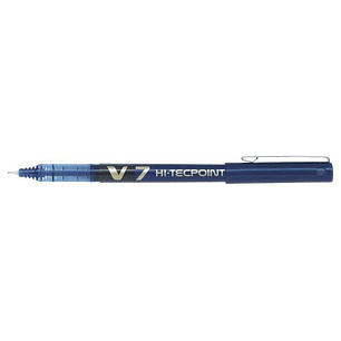 Pilot Boligrafo de Tinta Liquida V7 HI-Tecpoint Rollerball - Punta Fina de Aguja 0.7mm - Trazo 0.5mm - Color Azul