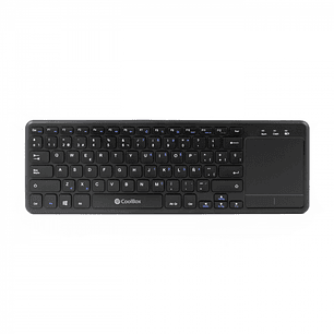 Coolbox TEW01-BK Teclado Inalambrico Touchpad - PC, TV - Color Negro