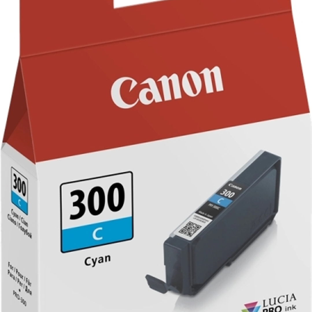 Canon PFI300 Cyan Cartucho de Tinta Original - 4194C001/PFI300C 1