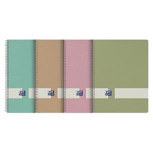 Oxford Nature Europeanbook A4+ Tapa Dura 5x5 80 Hojas - Cuaderno Ecologico - Tamaño A4+ - Tapa Dura Resistente - 80 Hojas Cuadriculadas 5x5