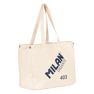 Milan Gigante 403 Serie 1918 Tote Bag Bolsa de Tela - Tamaño 51x40.5x21.5cm - Capacidad 40L - Color Beige