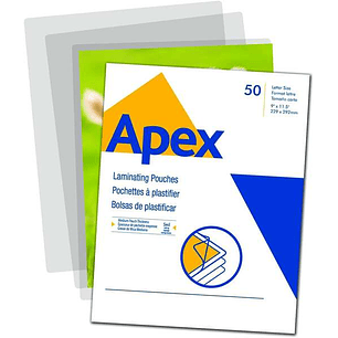 Fellowes Apex Pack de 100 Fundas para Plastificar A3 - 125 Micras - Acabado Alta Calidad - Transparente