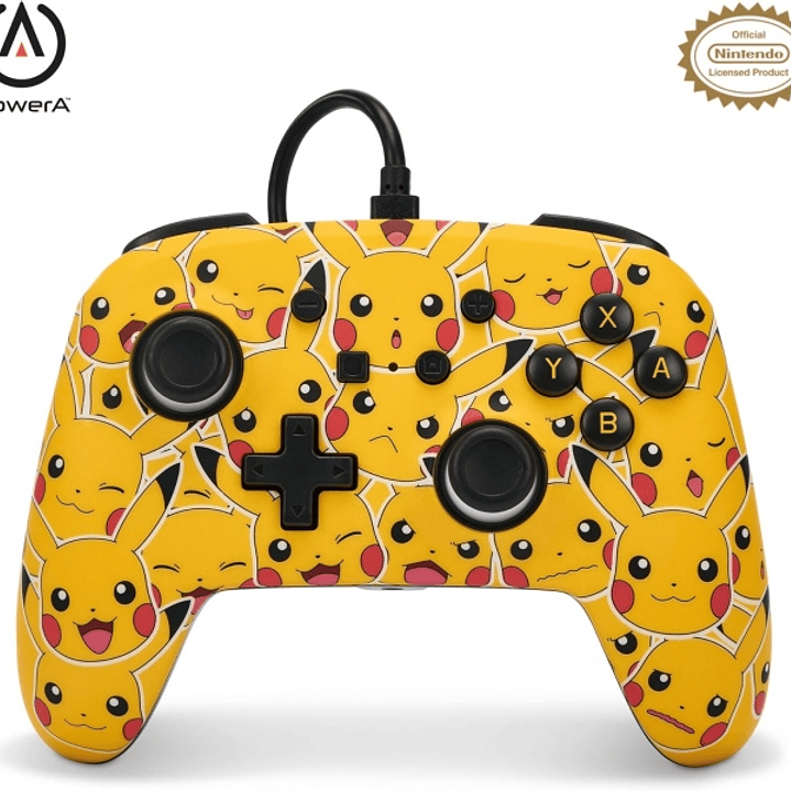 PowerA Mando con Cable Enhanced para Nintendo Switch - Pikachu Moods 1