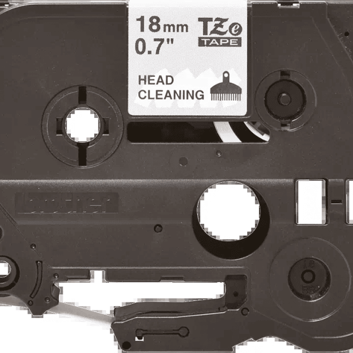 Brother TZeCL4 Cinta Laminada de Limpieza Original - Ancho 18mm-24mm x 100 usos 1