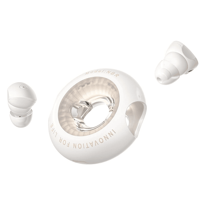 Vention Tiny T17 Auriculares Bluetooth 5.3 con Estuche de Carga - True Wireless - 6h Autonomia - LED - Color Beige 1