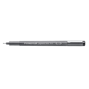 Staedtler Pigment Liner 308 Rotulador Calibrado - Trazo 0.4mm - Secado Rapido - Color Negro