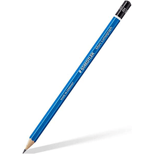 Staedtler Mars Lumograph 100 Lapiz de Grafito Hexagonal - Mina 4H - Resistencia a la Rotura - Madera de Bosques Sostenibles