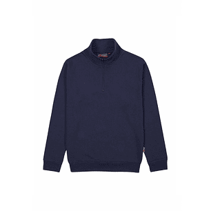 Upower Tautra Sudadera de Trabajo Confortable y Duradera - Talla 3XL - Polialgodon Perchado, Media Cremallera, Cuello Ajustable, Puños Canale Elastico