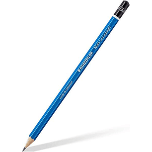 Staedtler Mars Lumograph 100 Lapiz de Grafito Hexagonal - Mina 3H - Resistencia a la Rotura - Madera de Bosques Sostenibles