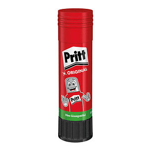 Pritt Barra de Pegamento Mediano 22grs - Sin Disolventes - 97% de Ingredientes Naturales - Lavable a 20ºC - Seguro para Niños
