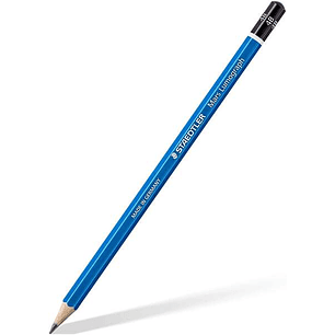 Staedtler Mars Lumograph 100 Lapiz de Grafito Hexagonal - Mina 4B - Resistencia a la Rotura - Madera de Bosques Sostenibles