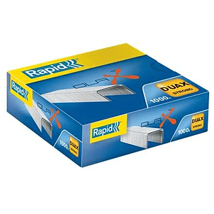 Rapid Duax Strong Caja de 1000 Grapas para Gruesos - Grapa hasta 170 Hojas - Alambre Galvanizado de Alto Rendimiento - Patilla de 20mm