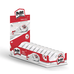 Pritt Mini Roller Corrector 4.2mm x 7m - Compacto y Ergonomico - Punta Flexible de Alta Precision - Compatible con todo Tipo de Papel