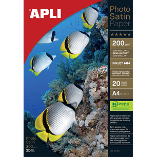 Apli Papel Fotografico Photosatin A4 200g 20 Hojas