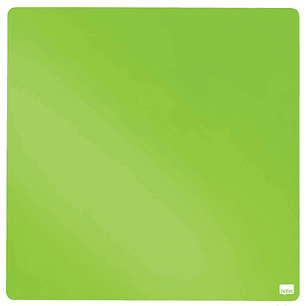 Nobo Tile Mini Pizarra Magnetica 360x360mm - sin Marco - Almohadillas Adhesivas e Imanes - Diseño Creativo y Colorido - Color Verde