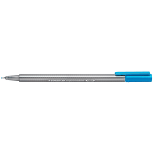 Staedtler Triplus Fineliner 334 Rotulador de Punta Fina - Trazo de 0.3mm - Tinta Base de Agua - Color Cian