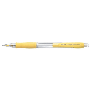 Pilot Portaminas SuperGrip H185 - Trazo 0.5mm - Mina HB - Cuerpo Amarillo