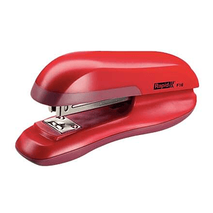 Rapid F16 Grapadora de Sobremesa - Hasta 30 Hojas - Grapado Abierto, Cerrado y Clavado - Color Rojo