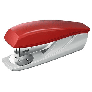 Petrus 210 Grapadora - Hasta 25 Hojas - Extraegrapas Integrado - Grapado Abierto, Cerrado y Clavado - Color Rojo