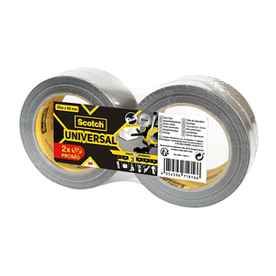 Scotch Universal Cinta Adhesiva Americana - 48mm x 25m - Color Plata