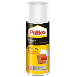 Pattex Contact Spray Cola de Contacto en Spray 400 ml - Pega con Maxima Resistencia - Para una Amplia Variedad de Materiales - Ideal para Madera, Pape