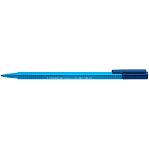 Staedtler Triplus Color 323 Rotulador de Punta Fina - Trazo 1mm Aprox - Tinta Base de Agua - Color Azul Cobalto